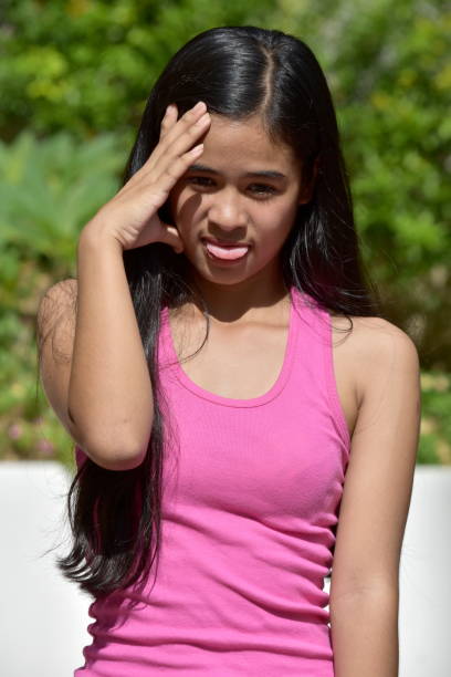 istock A Sick Beautiful Minority Girl Youth 1200934098