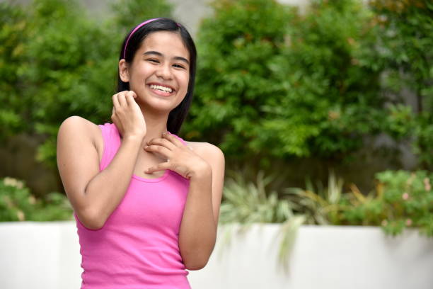 istock An A Youthful Girl And Laughter 1200934377