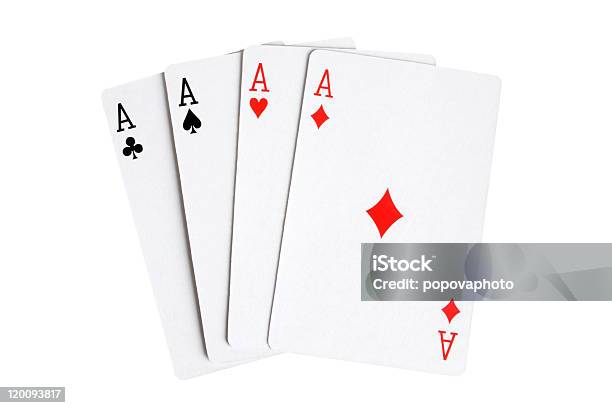 Playing Cards Stock Photo - Download Image Now - Ace, Ace Of Clubs, Ace Of Diamonds