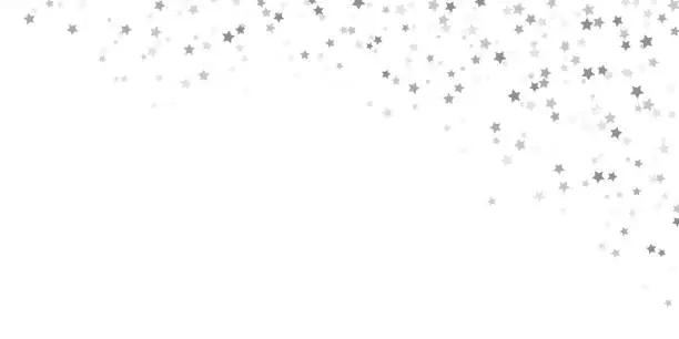 Vector illustration of confetti stars background for christmas time