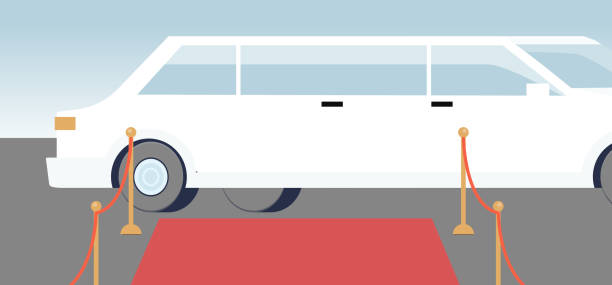 istock White limousine arriving at red carpet award show celebrity event 1200940861