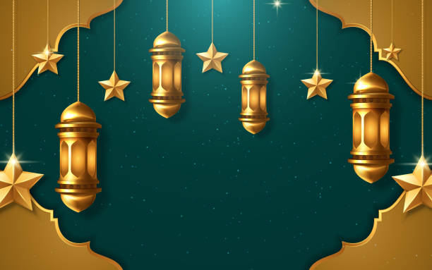 istock Ramadan Kareem beautiful greeting card with arabic calligraphy. Vector illustration 1200942188