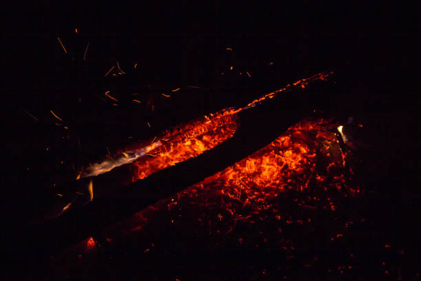 istock part of Night campfire with available space photo 1200947664