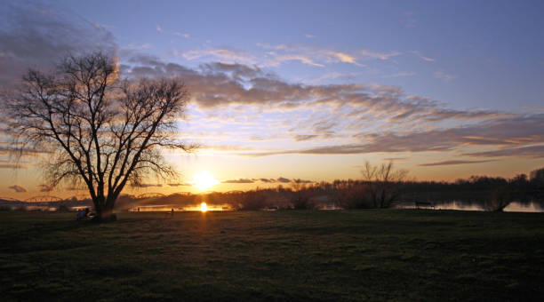 istock Beautiful sunset in Grudziadz . 1200949747