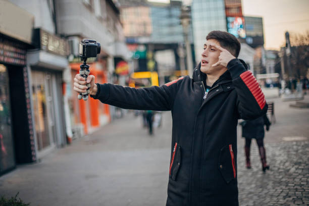 istock Teenager is vlogging 1200951247