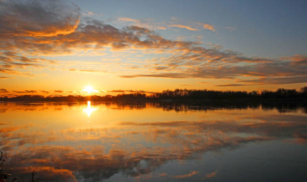 istock Beautiful sunset in Grudziadz . 1200951349