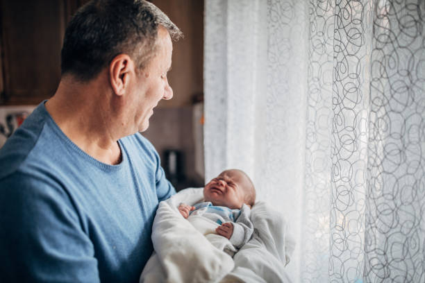 istock Grandfather and grandson 1200951379