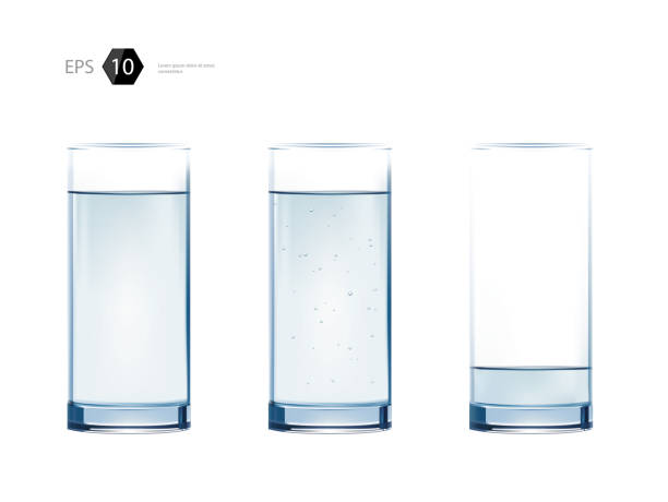 vector glass of water healthy lifestyle illustration vector art illustration