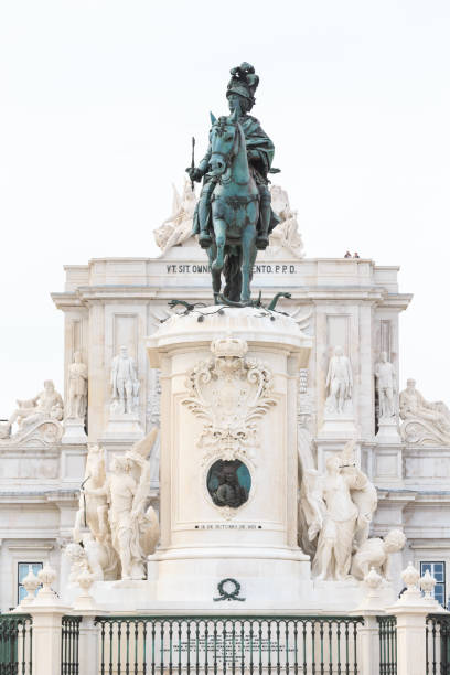Statue of King Jose I at the Commerce Square (Praca do Comercio), Lisbon, Portugal