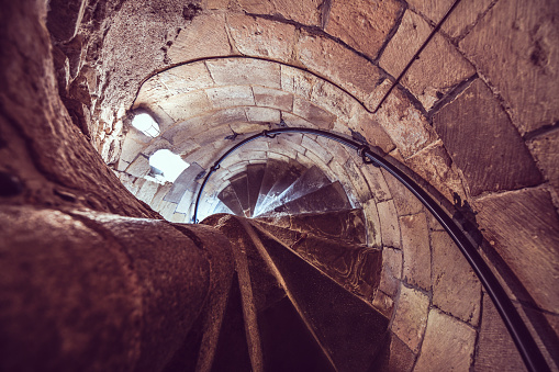 Inside Arundel Spiral Staircase