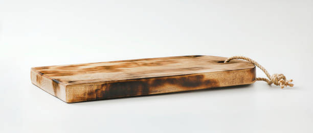 istock Rustic wooden cutting board or serving tray 1200960337