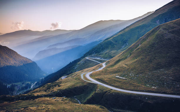 istock Transfagarasan pass in summer. Crossing Carpathian mountains in Romania, Transfagarasan is one of the most spectacular mountain roads in the world. 1200967426