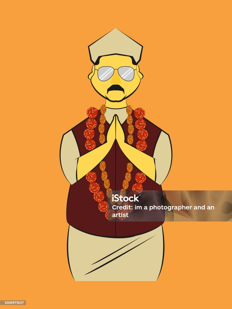 Vector Illustration Of Indian Political Leader Stock Illustration -  Download Image Now - Politician, India, Politics - iStock