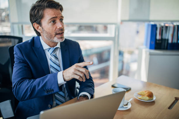 istock Businessman working in the office 1200971579