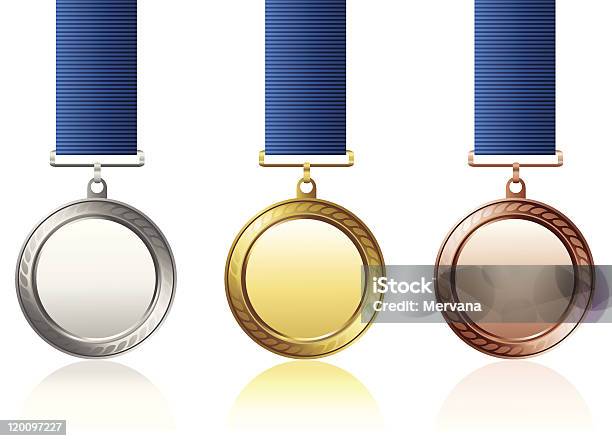 Vetores de Medalhas e mais imagens de Bronze - Descrição de Cor - Bronze - Descrição de Cor, Bronze - Liga, Coleção