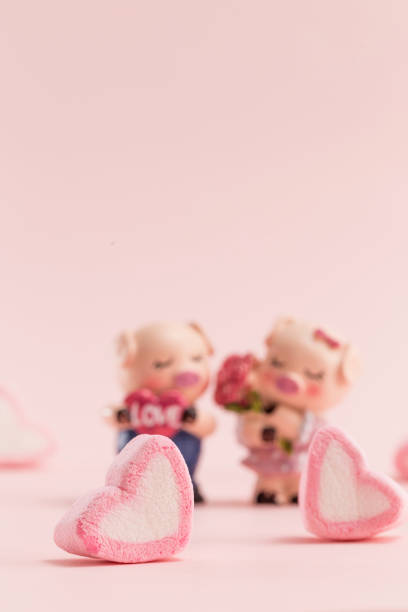 istock A pair of cute piggy dolls 1200973459