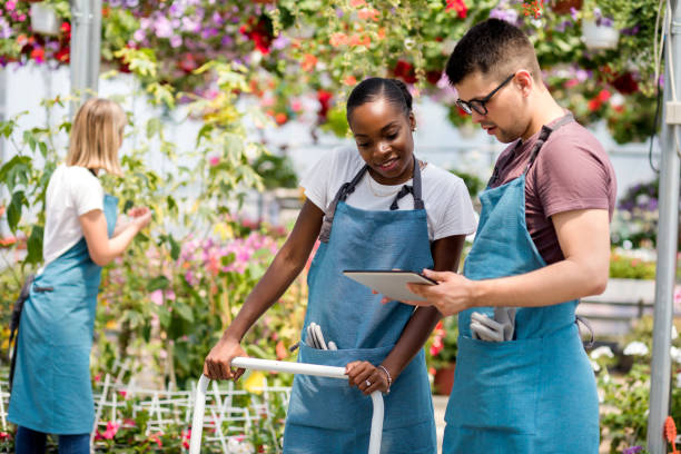 istock Working in a garden center 1200974523