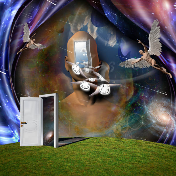 istock Angels and Flow of time 1200974658