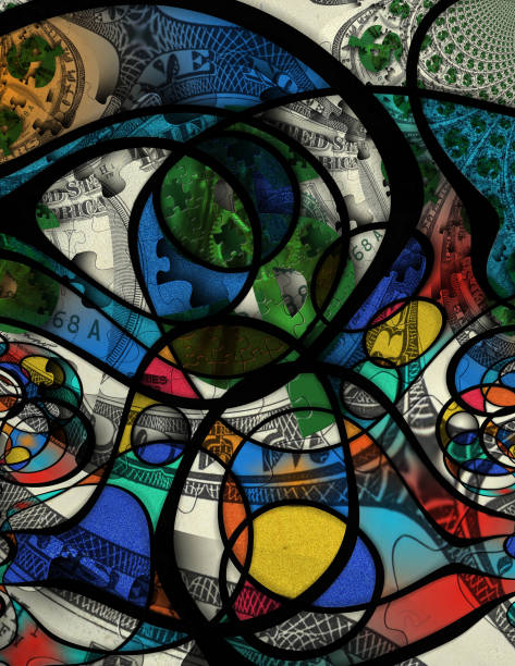 istock Modern Art Money Abstract 1200974688
