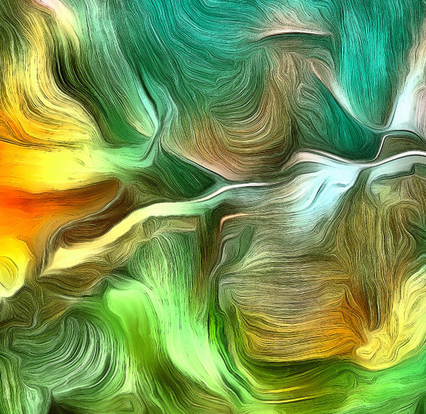 istock Fluid lines of color movement 1200974694