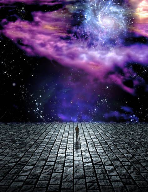 istock Man at the edge of Universe 1200974769