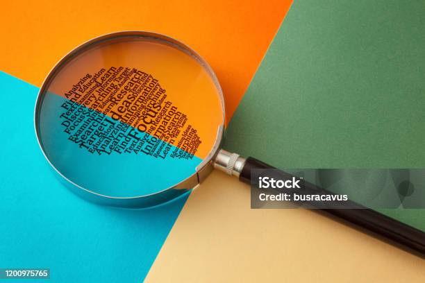 Bulb Idea Made With Typography Stock Photo - Download Image Now - Analyzing, Text, Strategy