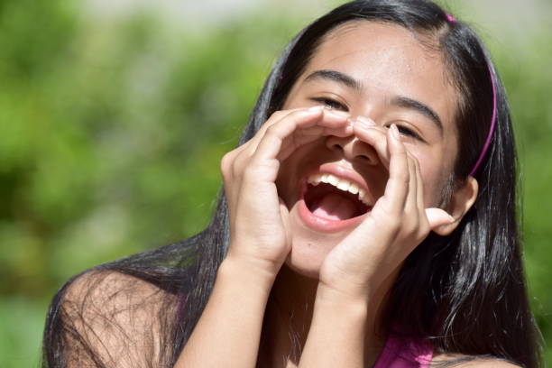 istock An A Beautiful Minority Female Shouting 1200977487