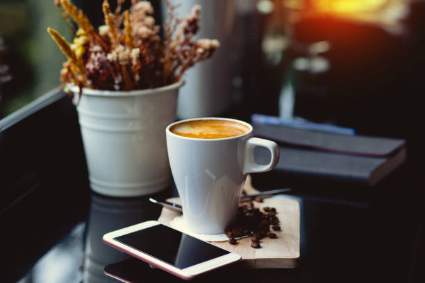 istock Hot Cappuccino on a Wooden Tray 1200981065