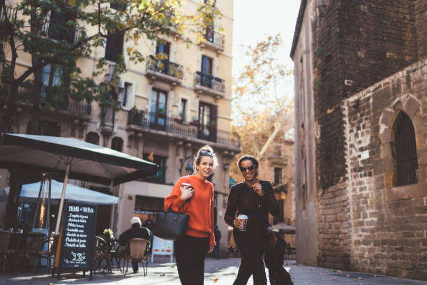 istock Girls enjoying Barcelona 1200983617