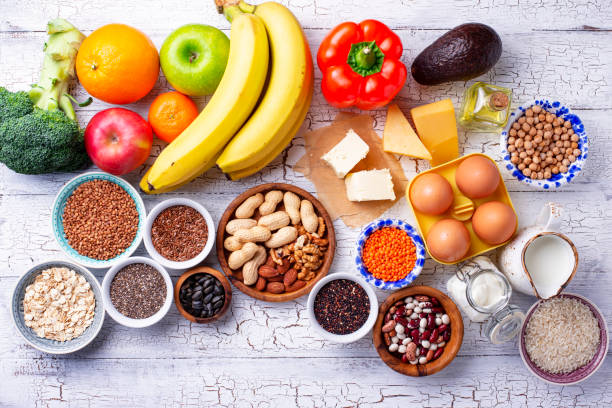 istock Ovo-lacto vegetarian healthy diet concept. 1200985520