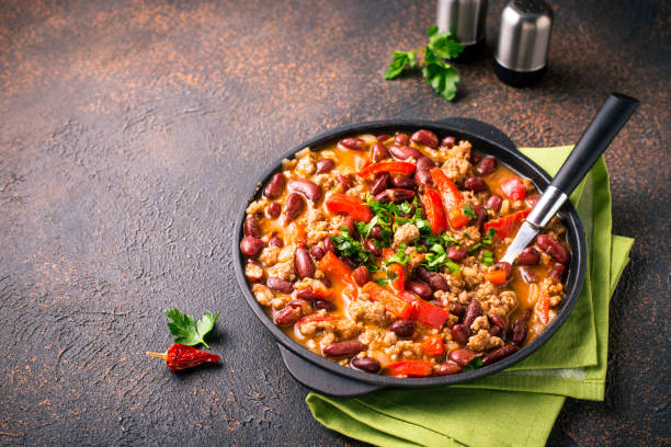 istock Traditional Mexican dish chili con carne 1200985641
