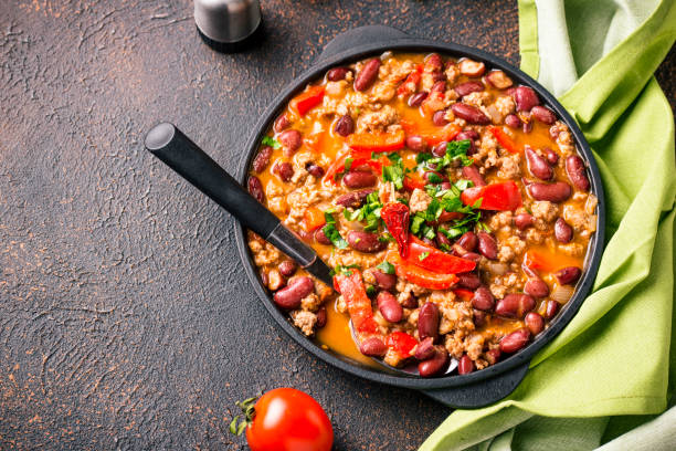 istock Traditional Mexican dish chili con carne 1200985648