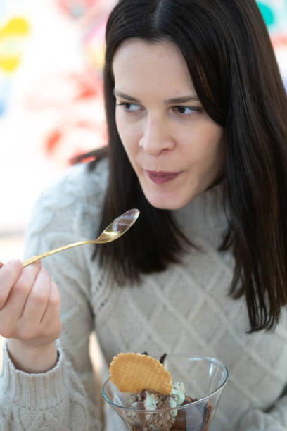 istock Enjoying frozen yogurt 1200986957