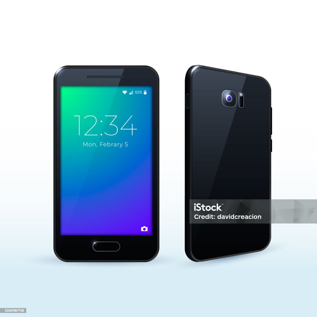 Feature Phone Frame Realistic Smartphone Mockup Cellphone Frame With Display Iolated ...