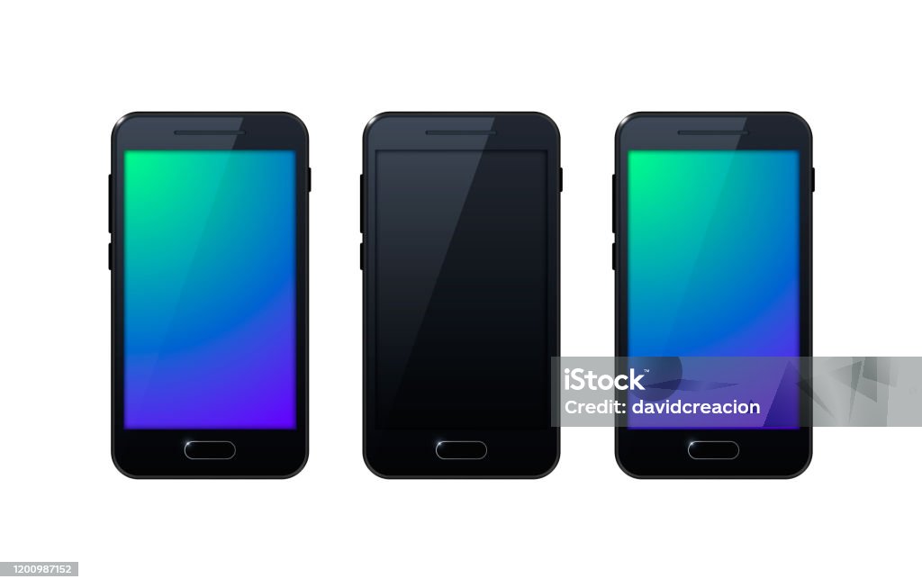 Feature Phone Frame Realistic Smartphone Mockup Cellphone Frame With Display Iolated ...