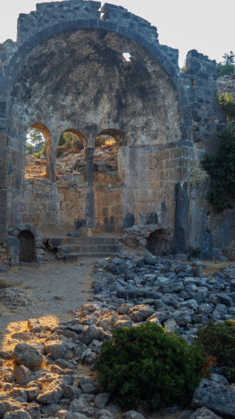 istock Ruins of the ancient city, ancient architecture 1200987388