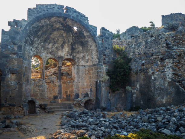 istock Ruins of the ancient city, ancient architecture 1200987392