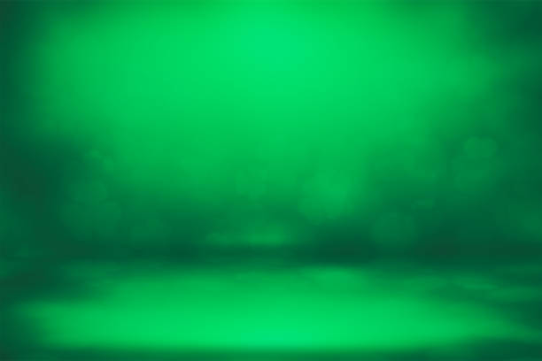 istock ST Patrick s day Green bokeh lights defocused for design Patrick's day background 1200988256