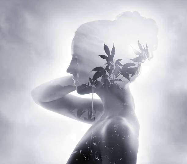 istock Multiple Exposure of Wildfires and grieving woman 1200988735