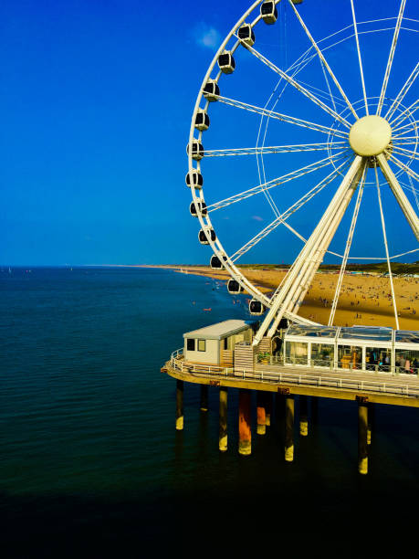 istock Ferris Wheel at the  Beach in The hague 1200990552