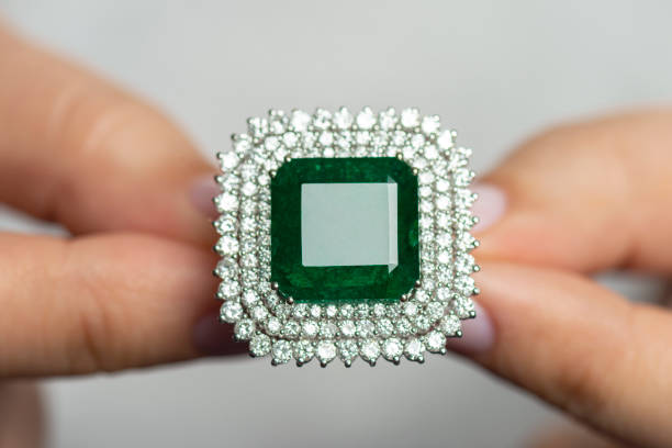 Diamond solitaire ring.