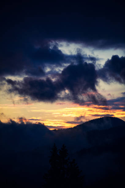 istock Sunset in the mountains. Location Carpathian, Ukraine. 1200994700