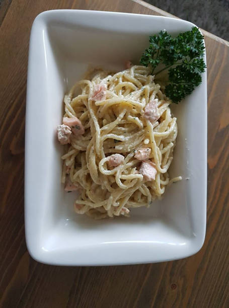 istock spaghetti carbonara on a plate for meal 1200996415