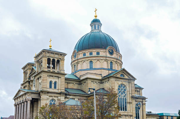 historic minor basilica of renaissance style architecture in lincoln village of milwaukee wisconsin