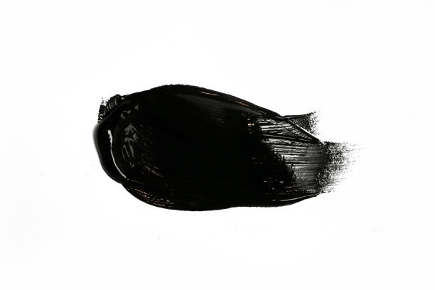 istock Clay or charcoal face mask stroke isolated on white 1200999119