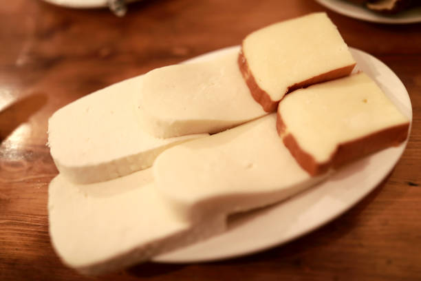 istock Slices of Georgian cheese 1201003652