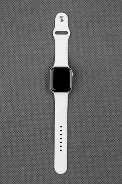 Apple Watch Series 5 Silver Aluminum Case With Sport Band White Color Stock  Photo - Download Image Now - iStock