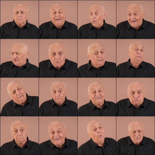 istock Serial of senior man emotions 1201005446