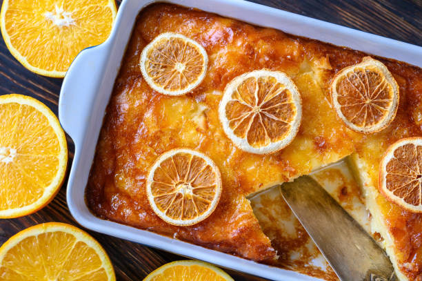 Portokalopita orange cake