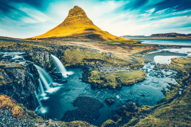 istock Kirkjufellsfoss waterfall with Kirkjufell mountain, Iceland 1201009010